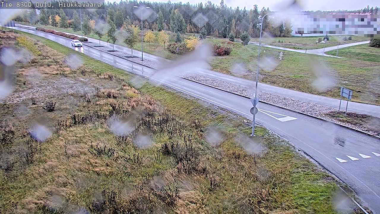 Weather Camera Image väg 8300 Oulu Hiukkavaara, Oulu, Pohjois-Pohjanmaa