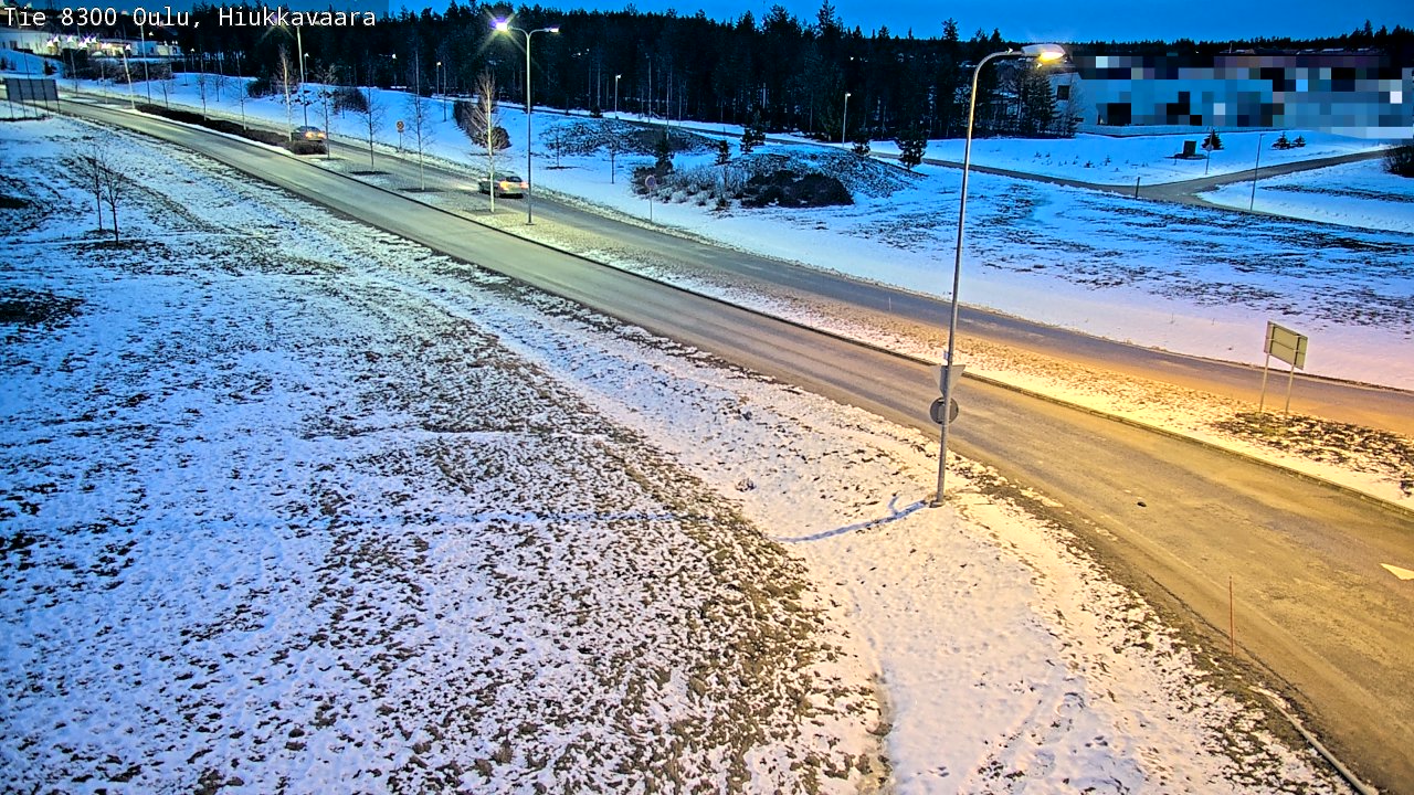 Kelikamerat Kuva tie 8300 Oulu Hiukkavaara, Oulu, Pohjois-Pohjanmaa