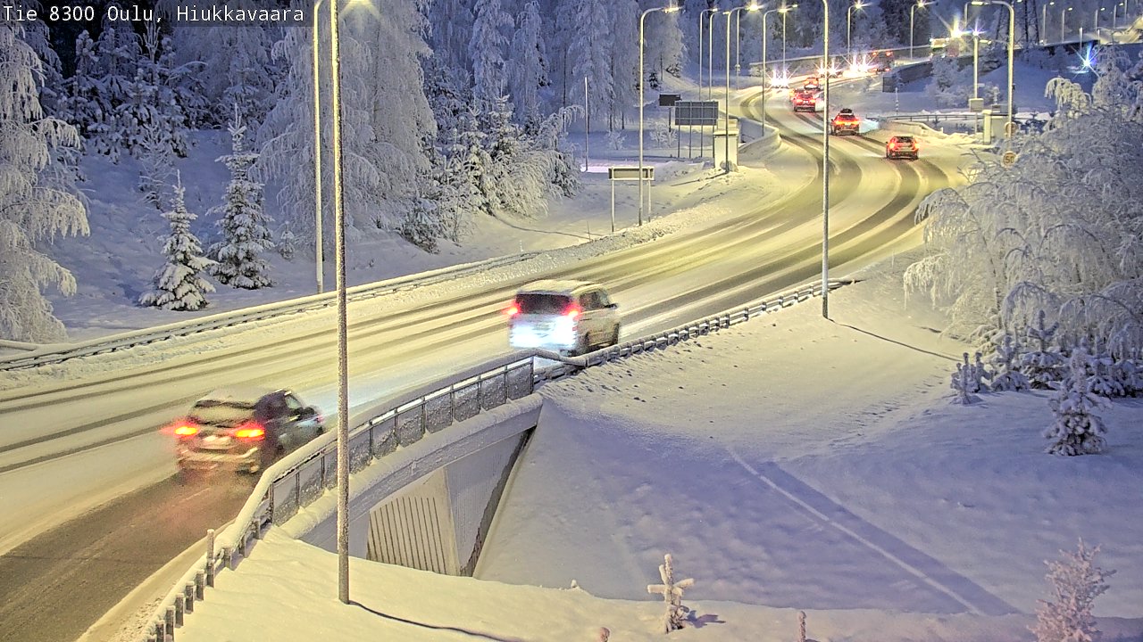 Kelikamerat Kuva tie 8300 Oulu Hiukkavaara, Oulu, Pohjois-Pohjanmaa
