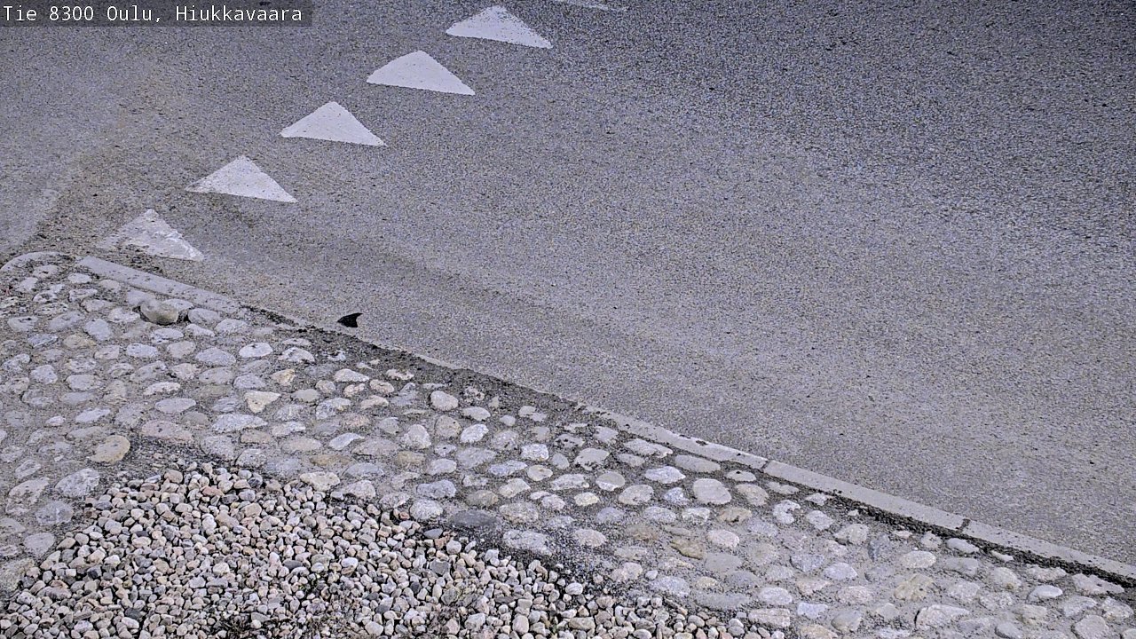 Weather Camera Image väg 8300 Oulu Hiukkavaara, Oulu, Pohjois-Pohjanmaa