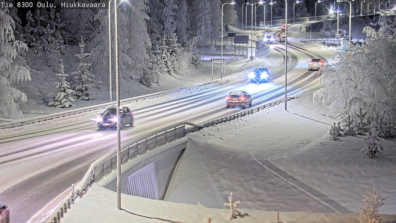 Kelikamerat Kuva tie 8300 Oulu Hiukkavaara, Oulu, Pohjois-Pohjanmaa