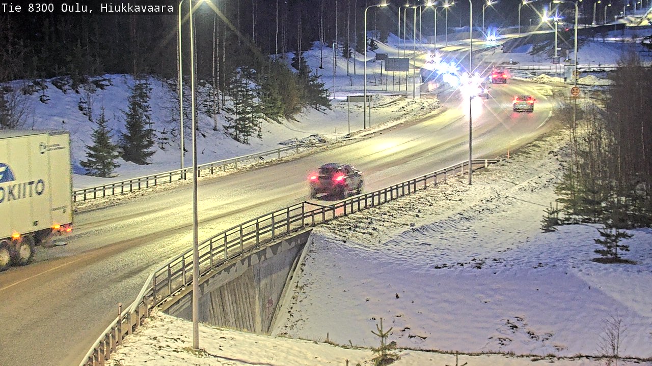 Kelikamerat Kuva tie 8300 Oulu Hiukkavaara, Oulu, Pohjois-Pohjanmaa