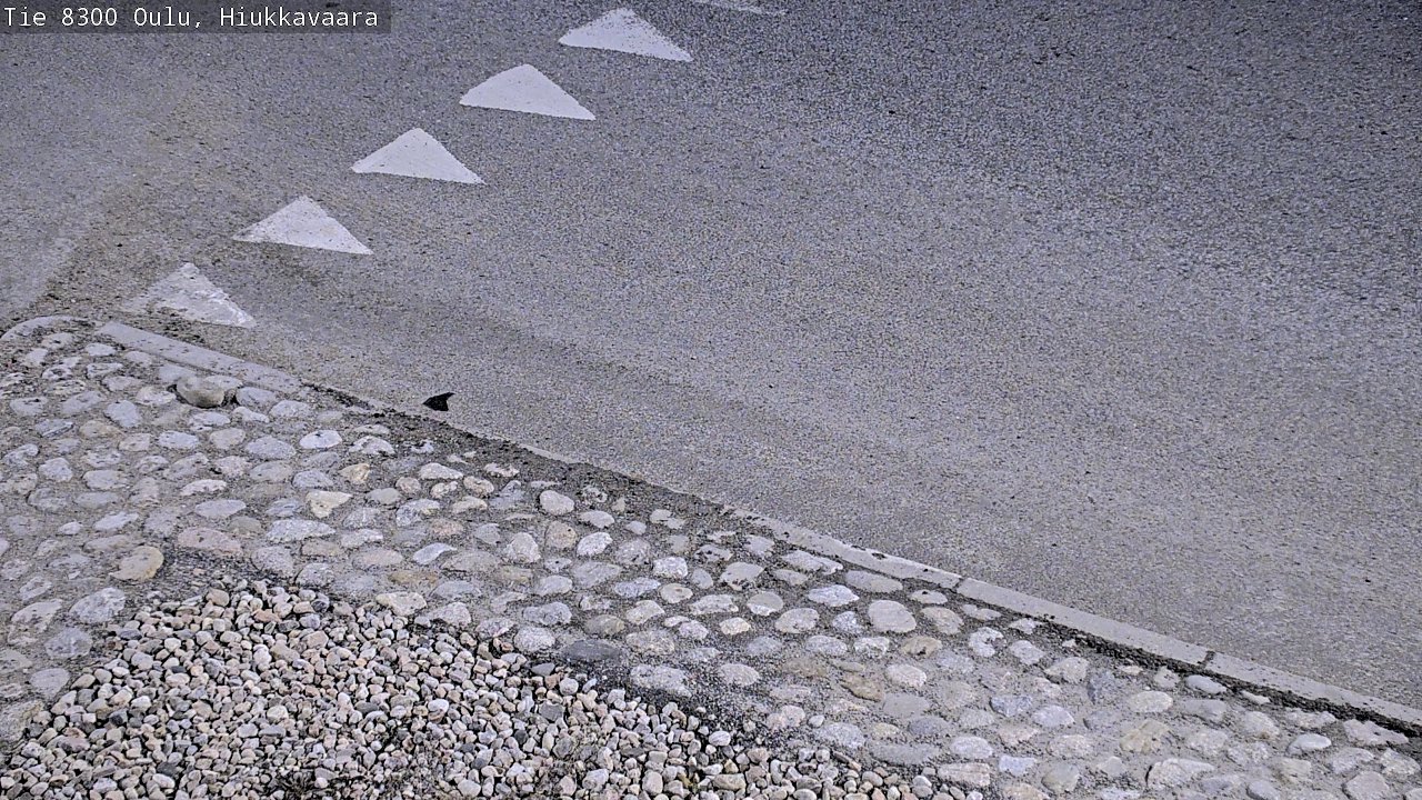 Weather Camera Image väg 8300 Oulu Hiukkavaara, Oulu, Pohjois-Pohjanmaa