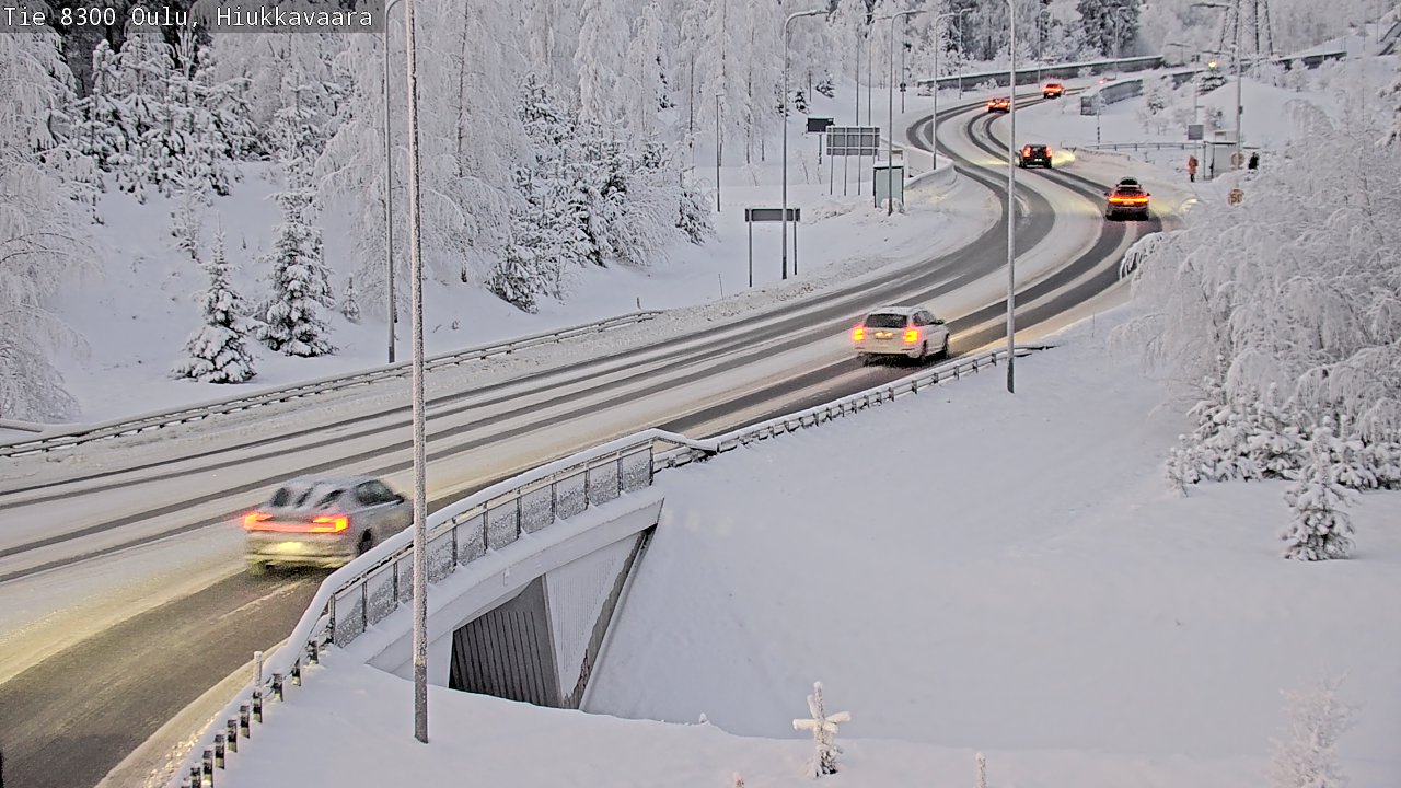 Kelikamerat Kuva tie 8300 Oulu Hiukkavaara, Oulu, Pohjois-Pohjanmaa