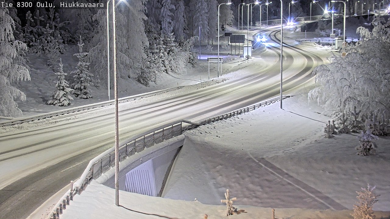 Kelikamerat Kuva tie 8300 Oulu Hiukkavaara, Oulu, Pohjois-Pohjanmaa