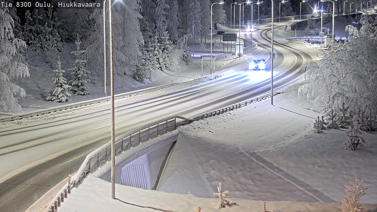 Kelikamerat Kuva tie 8300 Oulu Hiukkavaara, Oulu, Pohjois-Pohjanmaa