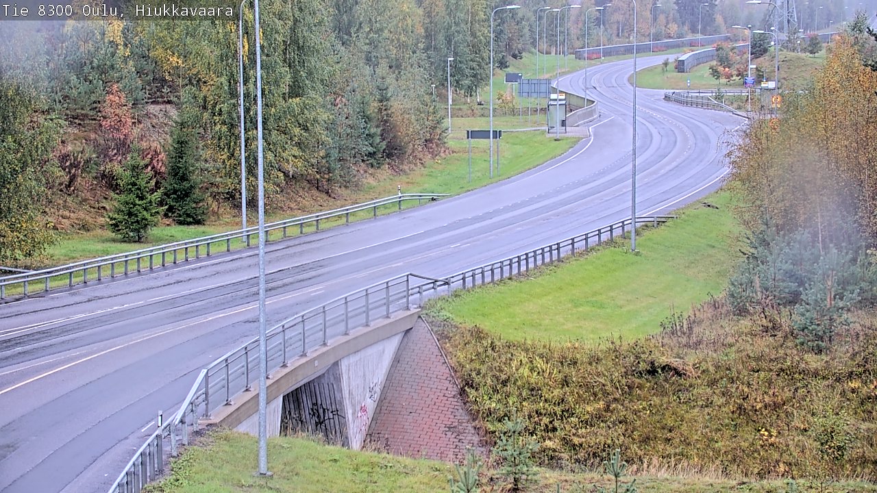 Weather Camera Image road 8300 Oulu Hiukkavaara, Oulu, Pohjois-Pohjanmaa