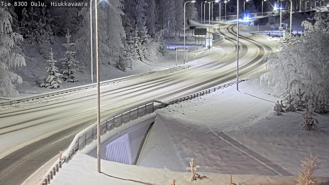 Kelikamerat Kuva tie 8300 Oulu Hiukkavaara, Oulu, Pohjois-Pohjanmaa