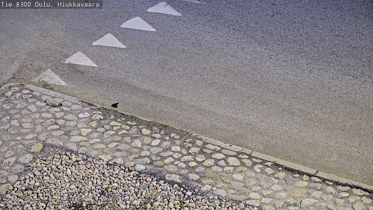 Weather Camera Image väg 8300 Oulu Hiukkavaara, Oulu, Pohjois-Pohjanmaa