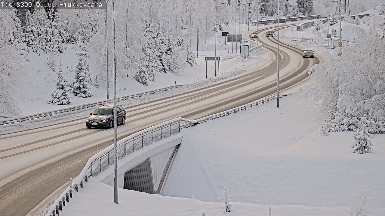 Weather Camera Image road 8300 Oulu Hiukkavaara, Oulu, Pohjois-Pohjanmaa