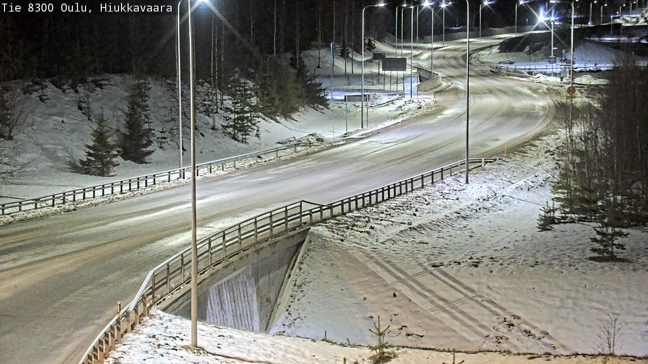 Kelikamerat Kuva tie 8300 Oulu Hiukkavaara, Oulu, Pohjois-Pohjanmaa