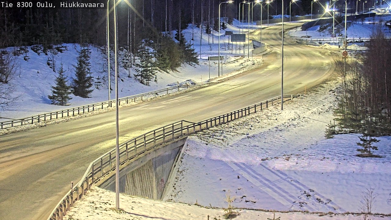 Kelikamerat Kuva tie 8300 Oulu Hiukkavaara, Oulu, Pohjois-Pohjanmaa