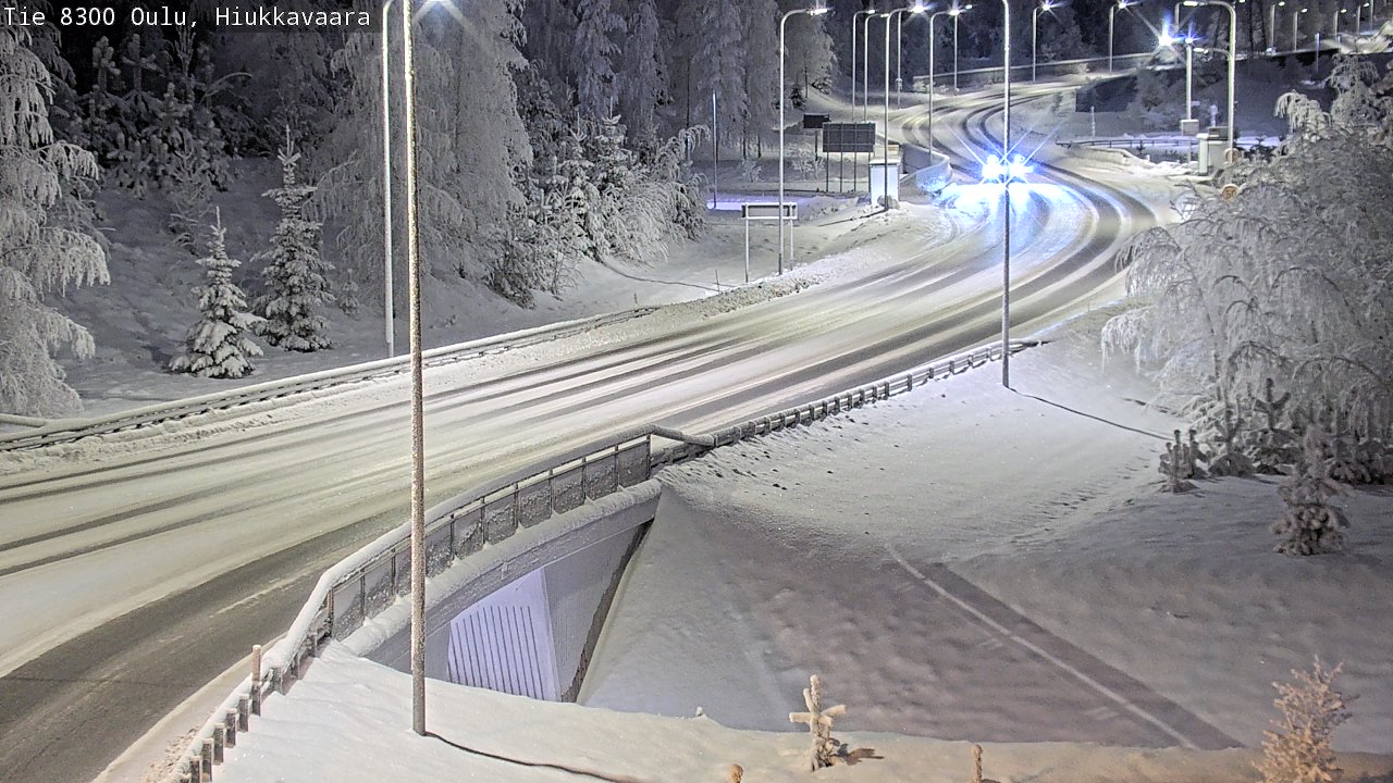 Kelikamerat Kuva tie 8300 Oulu Hiukkavaara, Oulu, Pohjois-Pohjanmaa