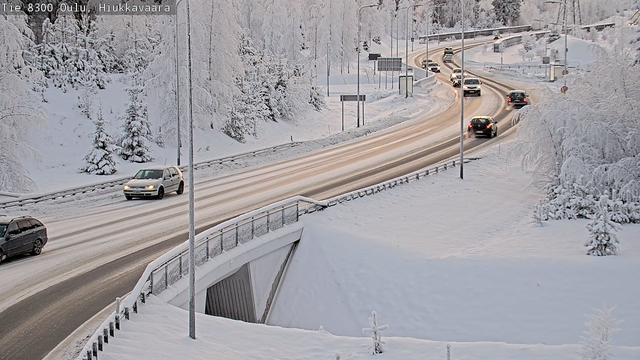 Kelikamerat Kuva tie 8300 Oulu Hiukkavaara, Oulu, Pohjois-Pohjanmaa