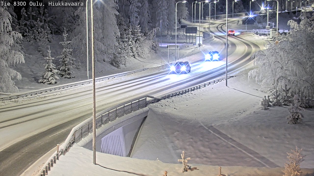 Kelikamerat Kuva tie 8300 Oulu Hiukkavaara, Oulu, Pohjois-Pohjanmaa