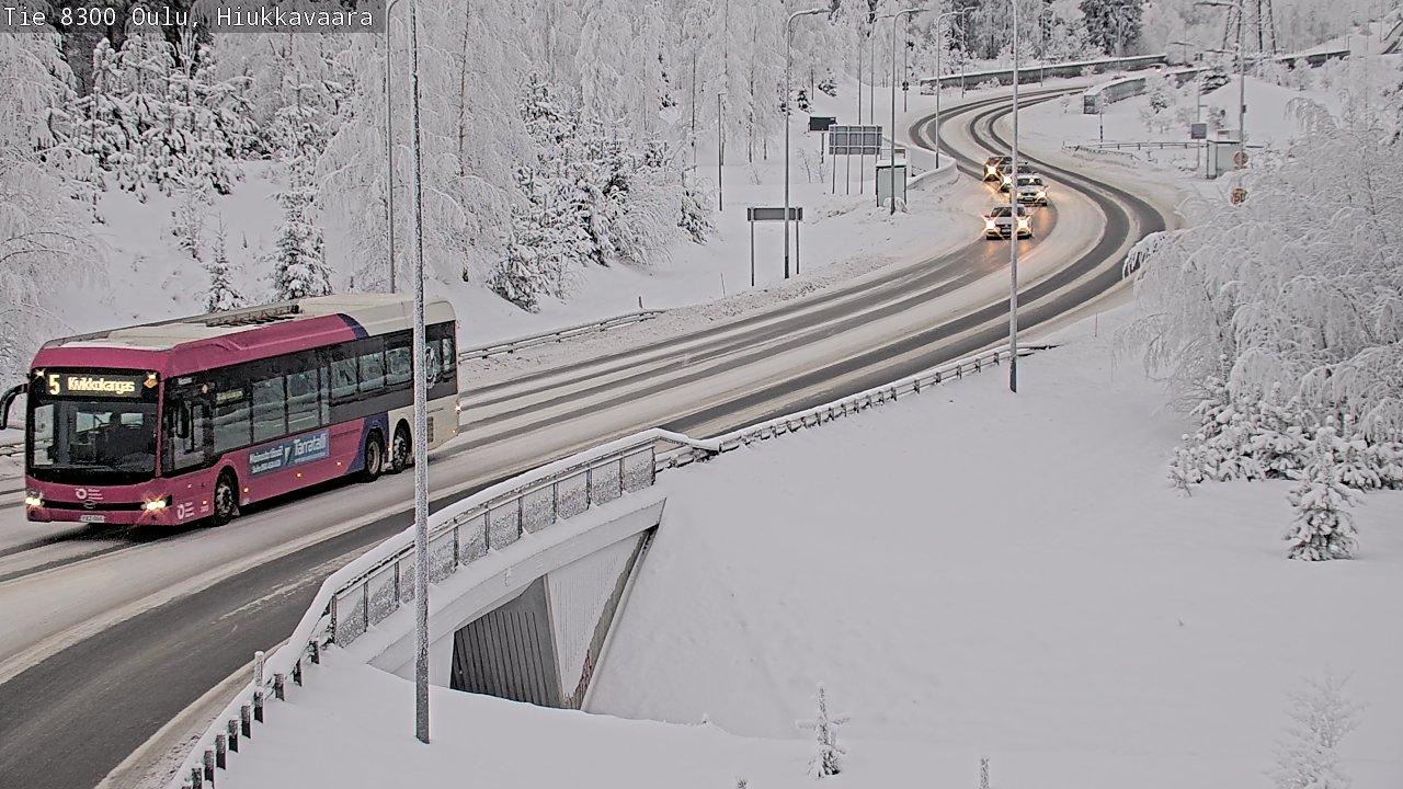 Kelikamerat Kuva tie 8300 Oulu Hiukkavaara, Oulu, Pohjois-Pohjanmaa