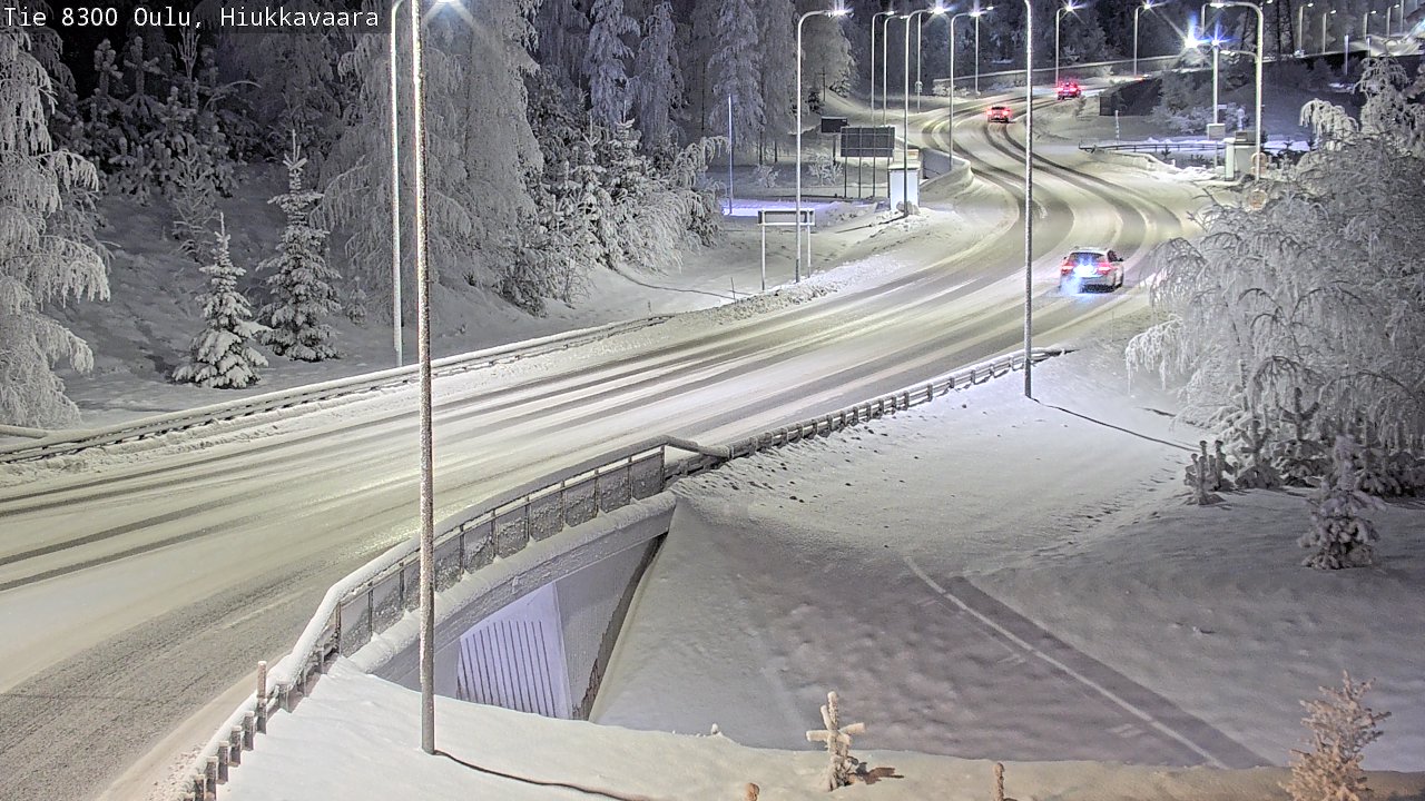 Weather Camera Image road 8300 Oulu Hiukkavaara, Oulu, Pohjois-Pohjanmaa