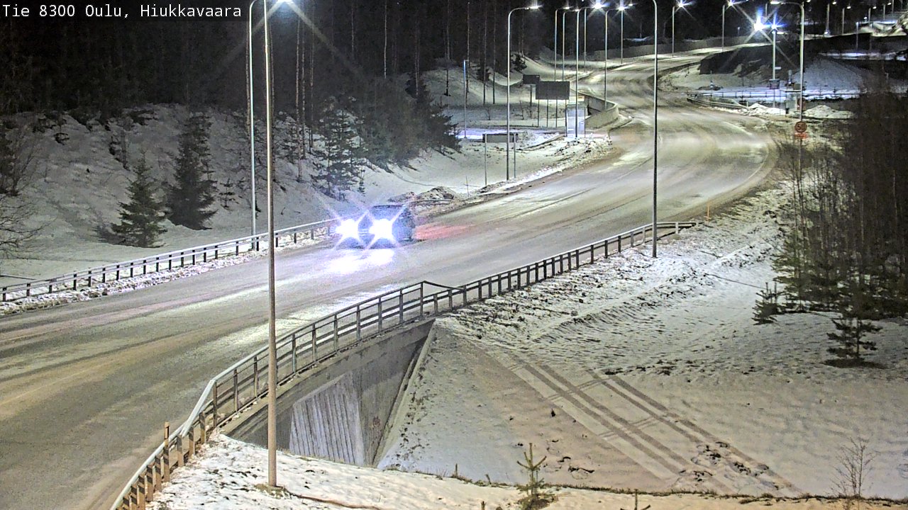 Kelikamerat Kuva tie 8300 Oulu Hiukkavaara, Oulu, Pohjois-Pohjanmaa