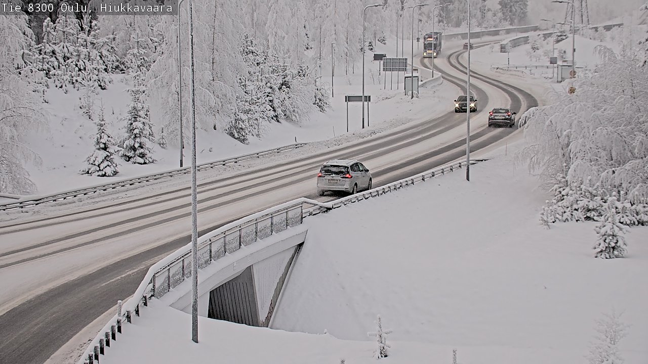 Kelikamerat Kuva tie 8300 Oulu Hiukkavaara, Oulu, Pohjois-Pohjanmaa