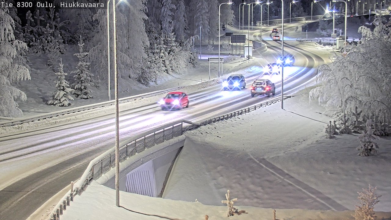 Kelikamerat Kuva tie 8300 Oulu Hiukkavaara, Oulu, Pohjois-Pohjanmaa