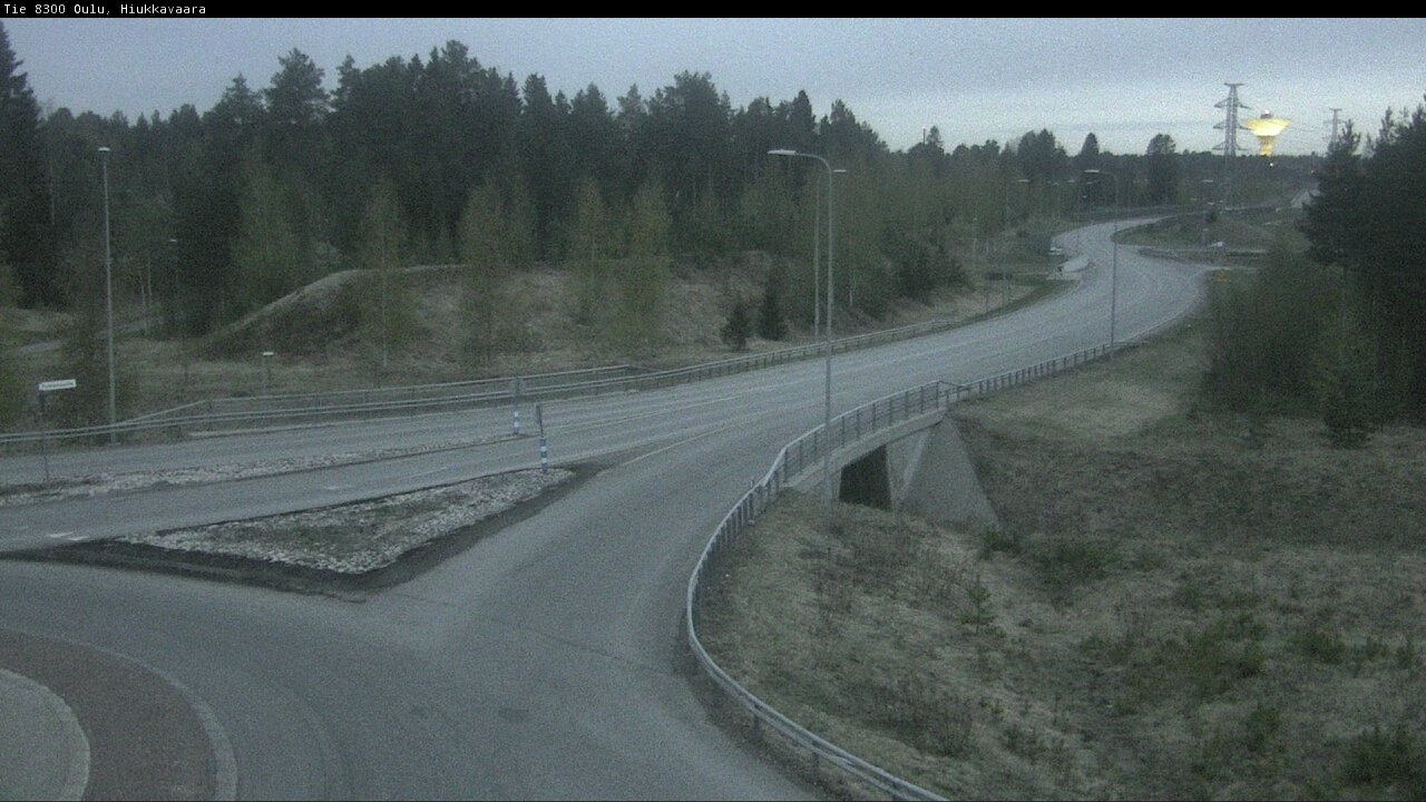 Weather Camera Image road 8300 Oulu Hiukkavaara, Oulu, Pohjois-Pohjanmaa