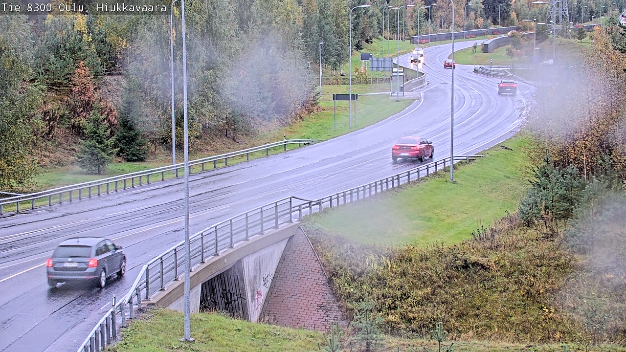 Weather Camera Image road 8300 Oulu Hiukkavaara, Oulu, Pohjois-Pohjanmaa