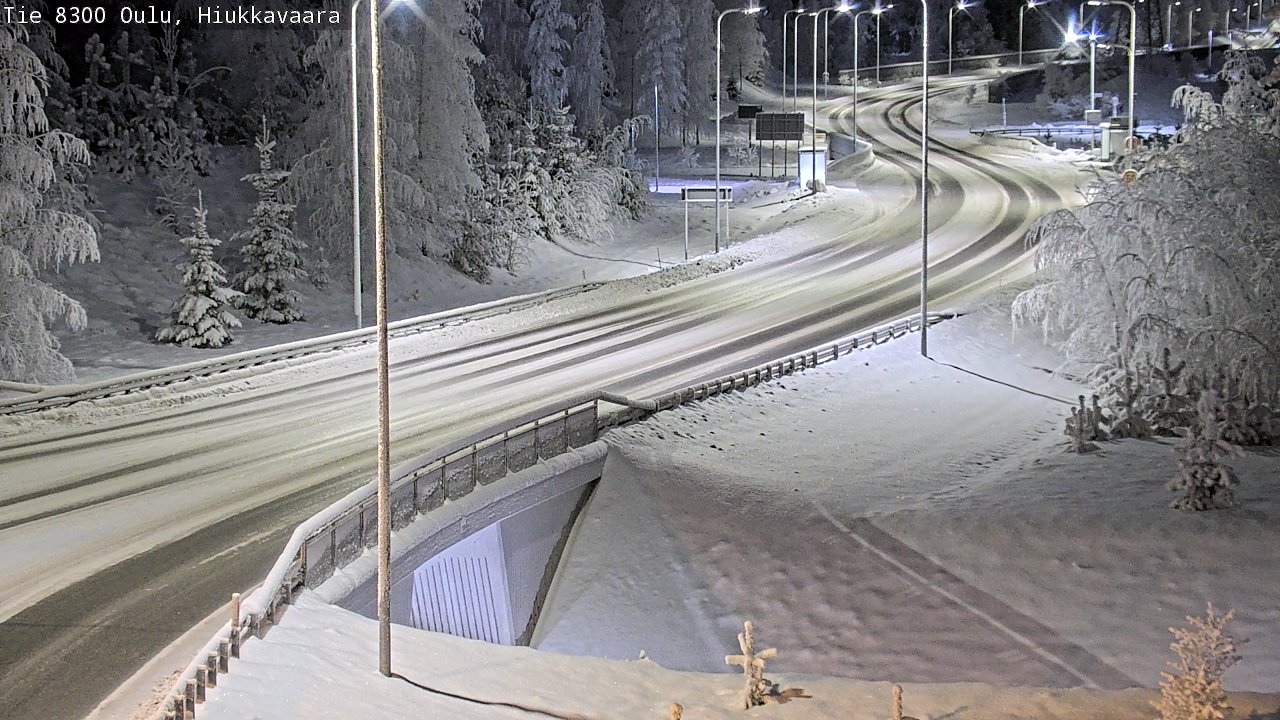 Kelikamerat Kuva tie 8300 Oulu Hiukkavaara, Oulu, Pohjois-Pohjanmaa