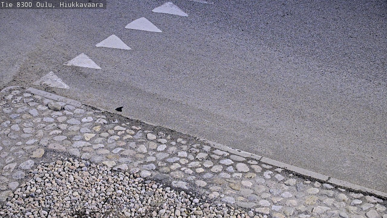 Weather Camera Image väg 8300 Oulu Hiukkavaara, Oulu, Pohjois-Pohjanmaa