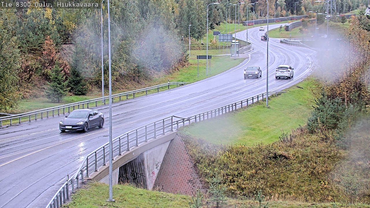 Weather Camera Image road 8300 Oulu Hiukkavaara, Oulu, Pohjois-Pohjanmaa
