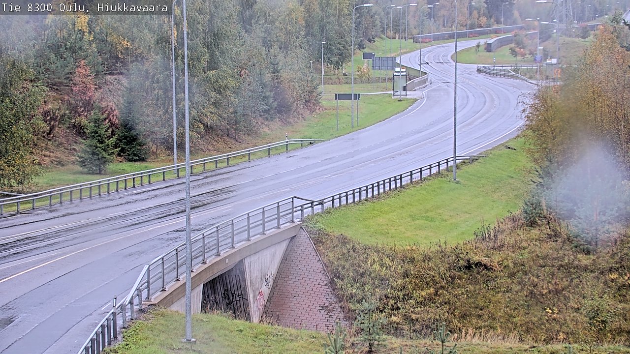Weather Camera Image road 8300 Oulu Hiukkavaara, Oulu, Pohjois-Pohjanmaa