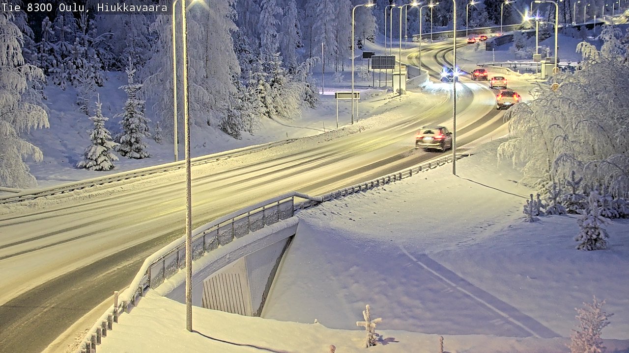 Kelikamerat Kuva tie 8300 Oulu Hiukkavaara, Oulu, Pohjois-Pohjanmaa
