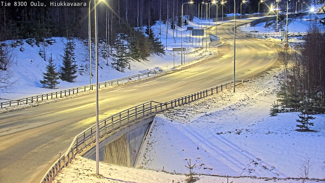 Kelikamerat Kuva tie 8300 Oulu Hiukkavaara, Oulu, Pohjois-Pohjanmaa