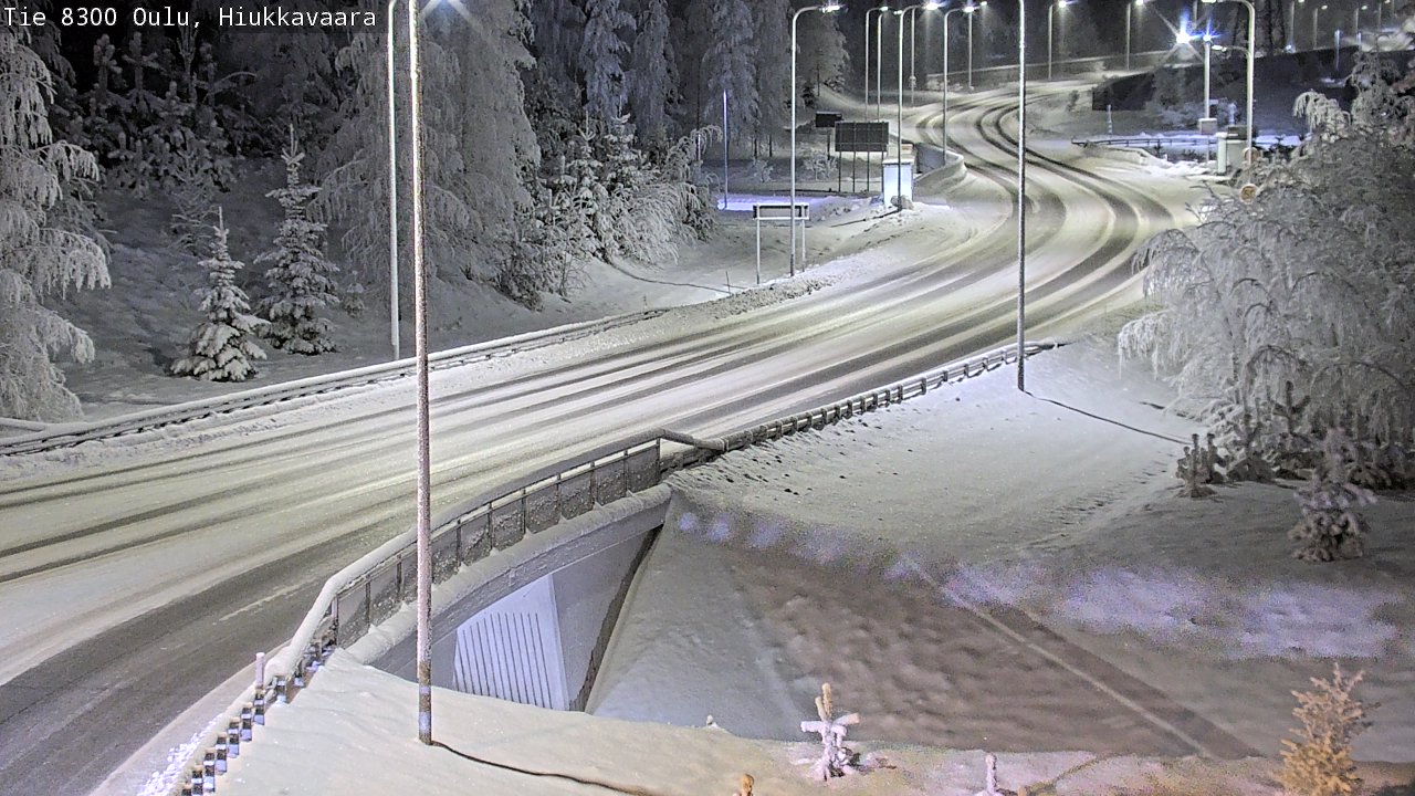 Kelikamerat Kuva tie 8300 Oulu Hiukkavaara, Oulu, Pohjois-Pohjanmaa