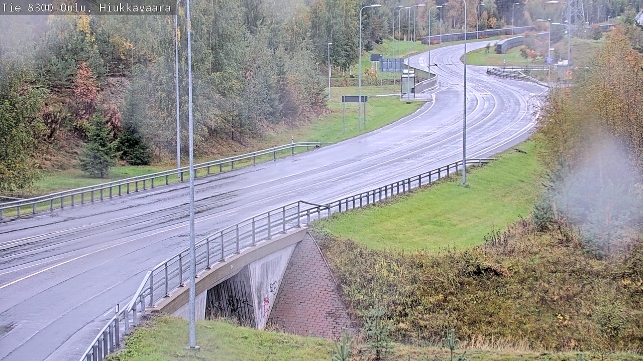 Weather Camera Image road 8300 Oulu Hiukkavaara, Oulu, Pohjois-Pohjanmaa