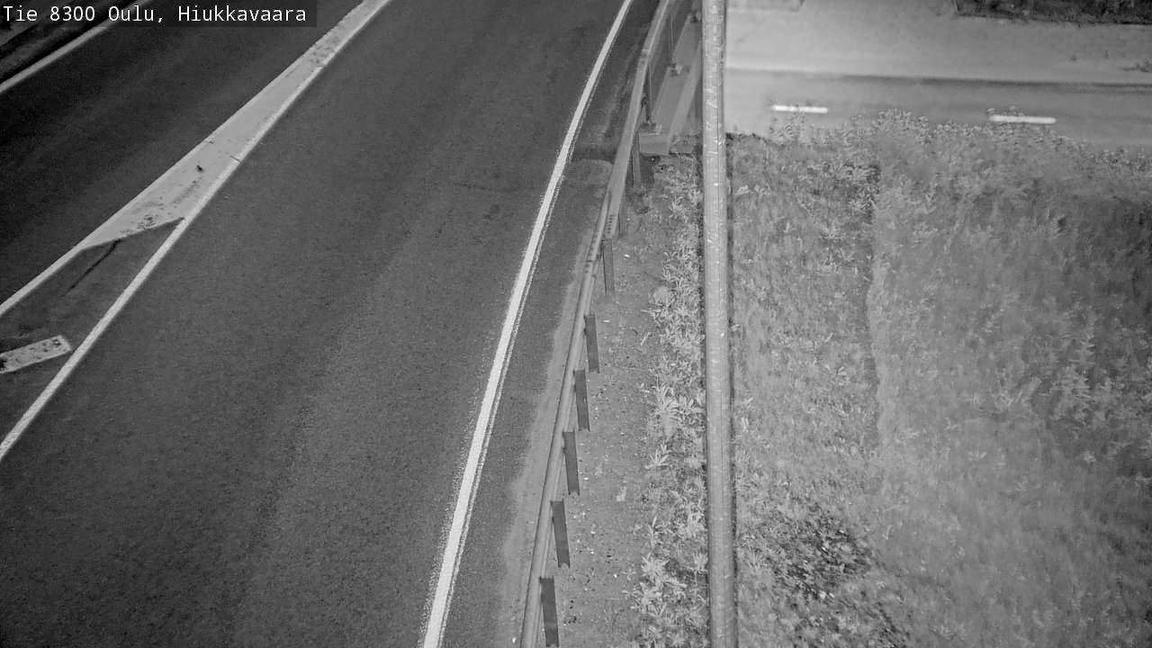 Weather Camera Image road 8300 Oulu Hiukkavaara, Oulu, Pohjois-Pohjanmaa