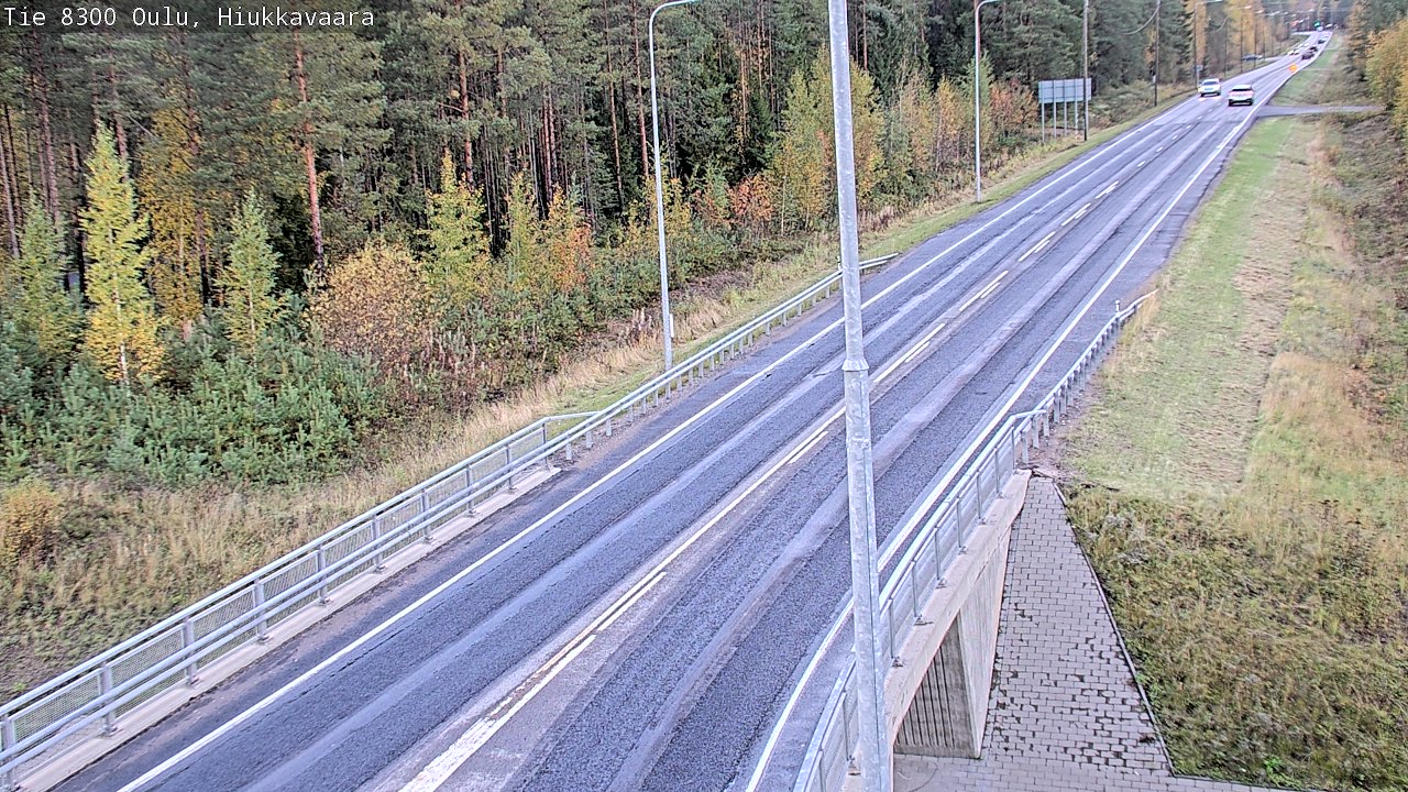 Weather Camera Image väg 8300 Oulu Hiukkavaara, Oulu, Pohjois-Pohjanmaa