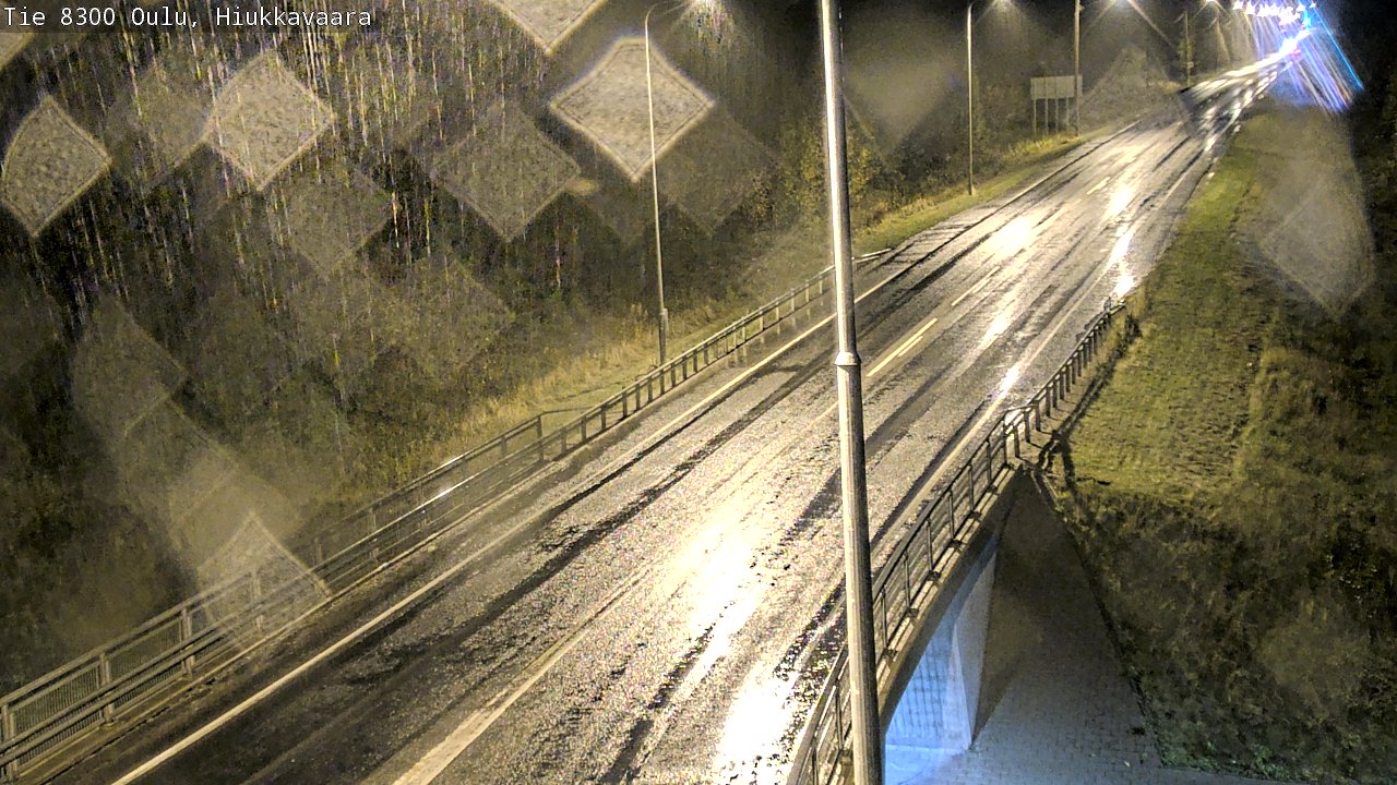 Weather Camera Image väg 8300 Oulu Hiukkavaara, Oulu, Pohjois-Pohjanmaa