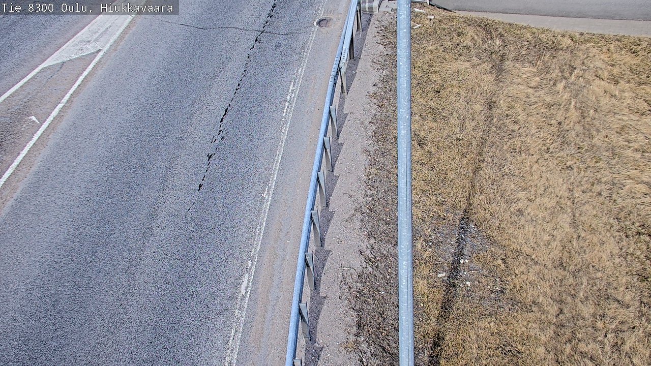 Weather Camera Image väg 8300 Oulu Hiukkavaara, Oulu, Pohjois-Pohjanmaa
