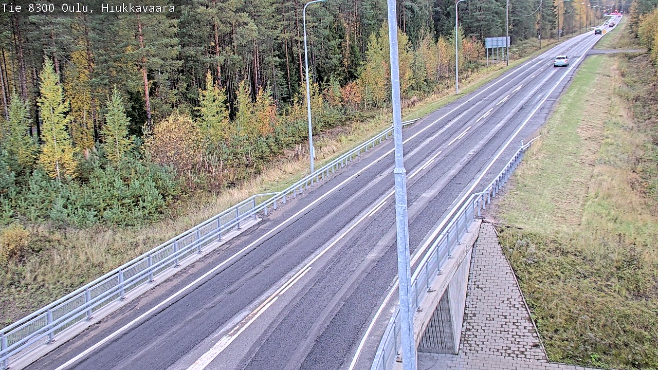 Weather Camera Image väg 8300 Oulu Hiukkavaara, Oulu, Pohjois-Pohjanmaa