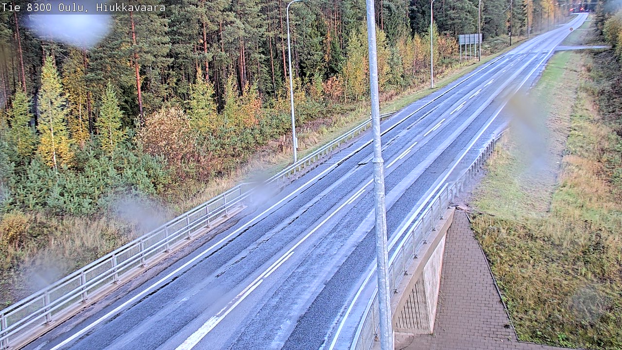 Weather Camera Image väg 8300 Oulu Hiukkavaara, Oulu, Pohjois-Pohjanmaa