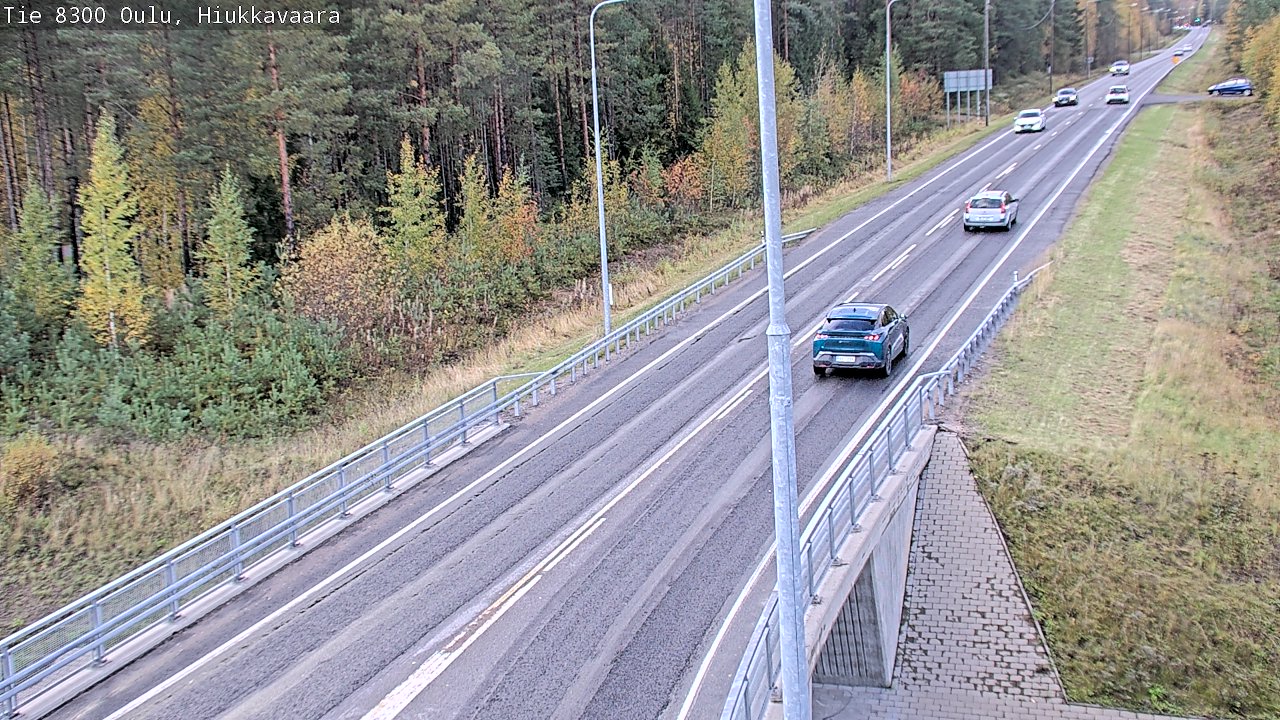 Weather Camera Image väg 8300 Oulu Hiukkavaara, Oulu, Pohjois-Pohjanmaa