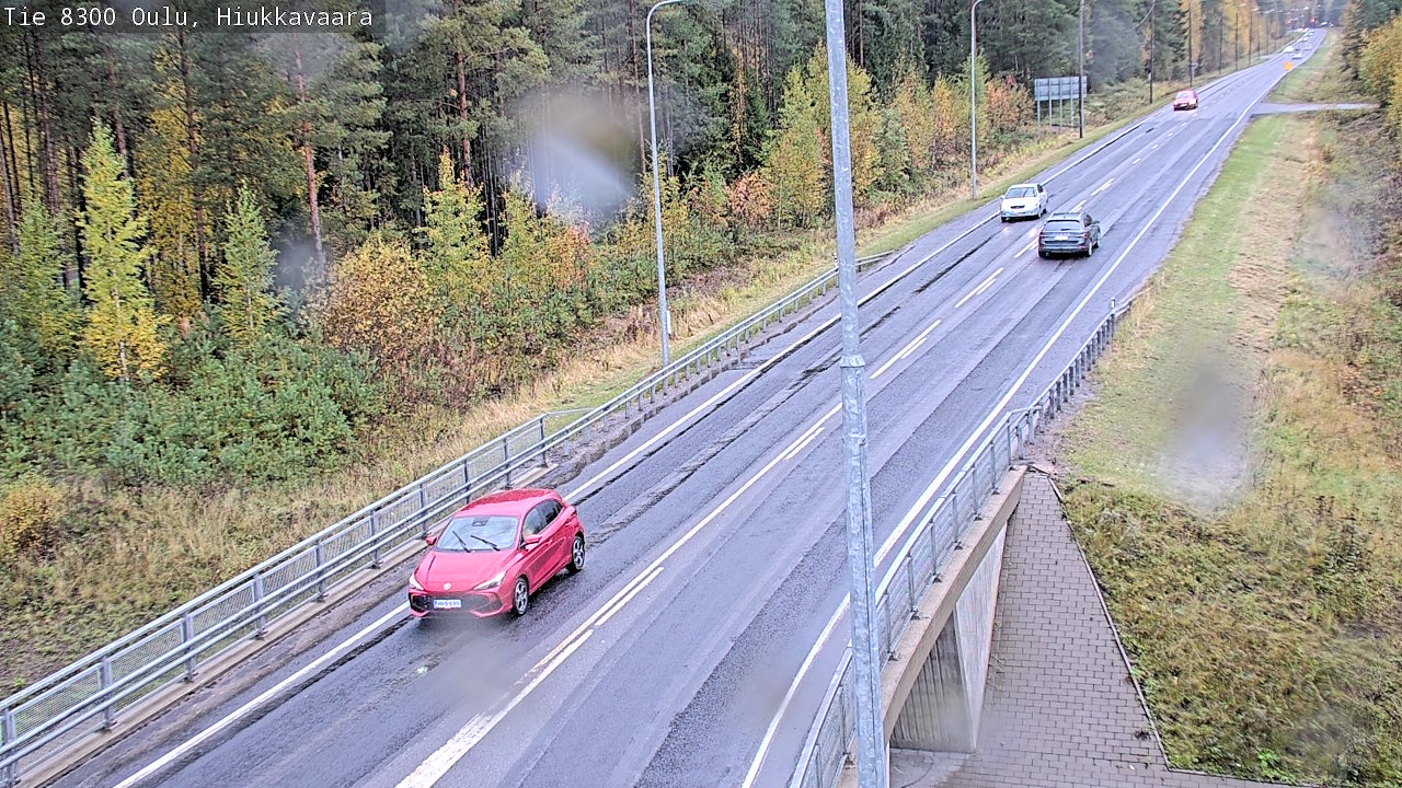 Weather Camera Image väg 8300 Oulu Hiukkavaara, Oulu, Pohjois-Pohjanmaa