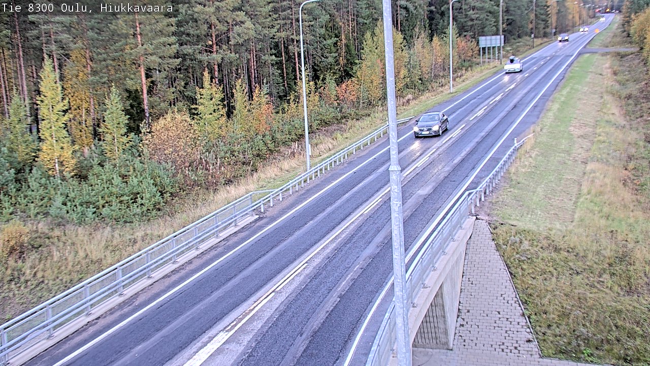 Weather Camera Image väg 8300 Oulu Hiukkavaara, Oulu, Pohjois-Pohjanmaa