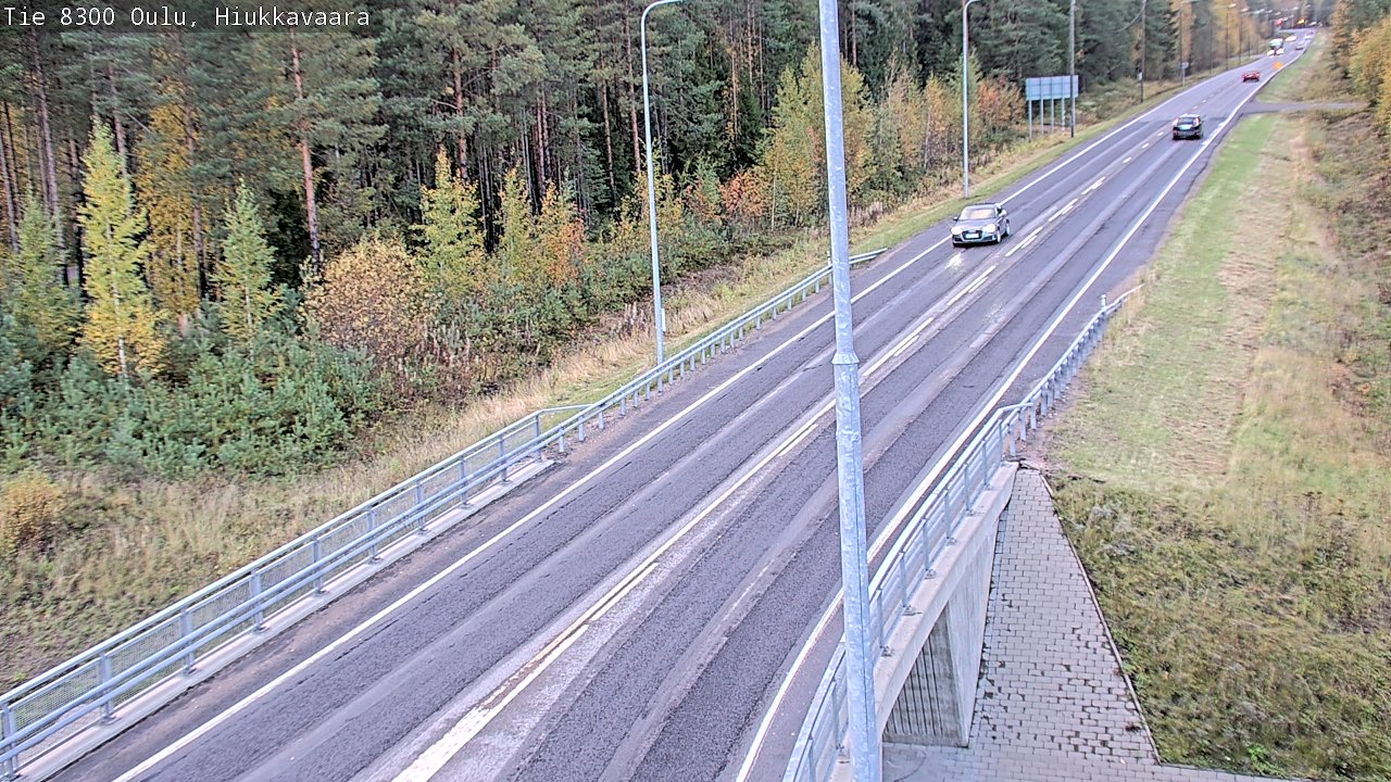 Weather Camera Image väg 8300 Oulu Hiukkavaara, Oulu, Pohjois-Pohjanmaa
