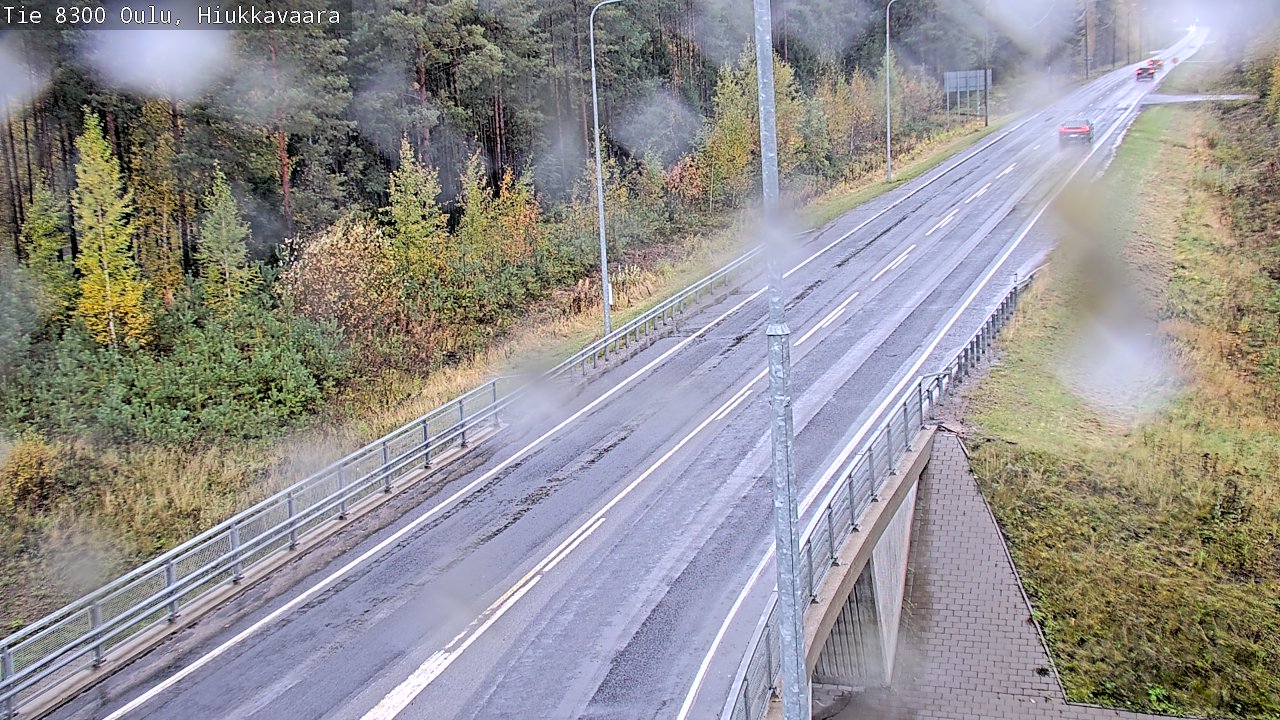 Weather Camera Image väg 8300 Oulu Hiukkavaara, Oulu, Pohjois-Pohjanmaa