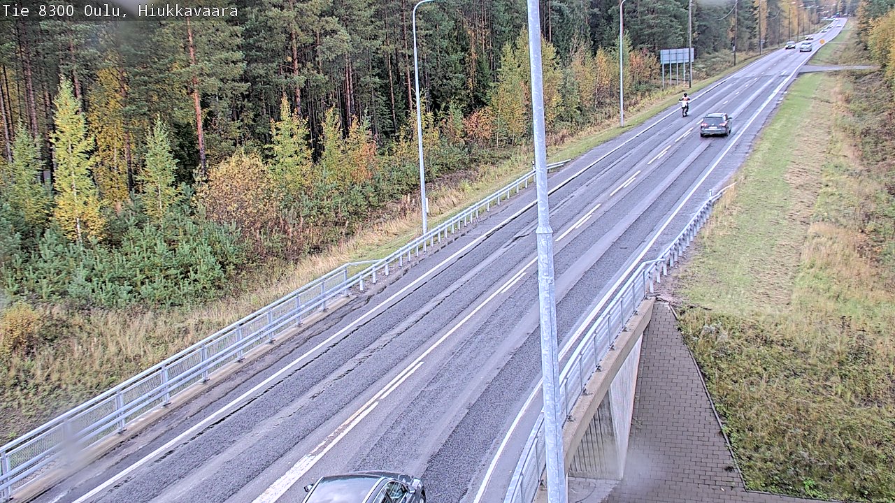 Weather Camera Image väg 8300 Oulu Hiukkavaara, Oulu, Pohjois-Pohjanmaa