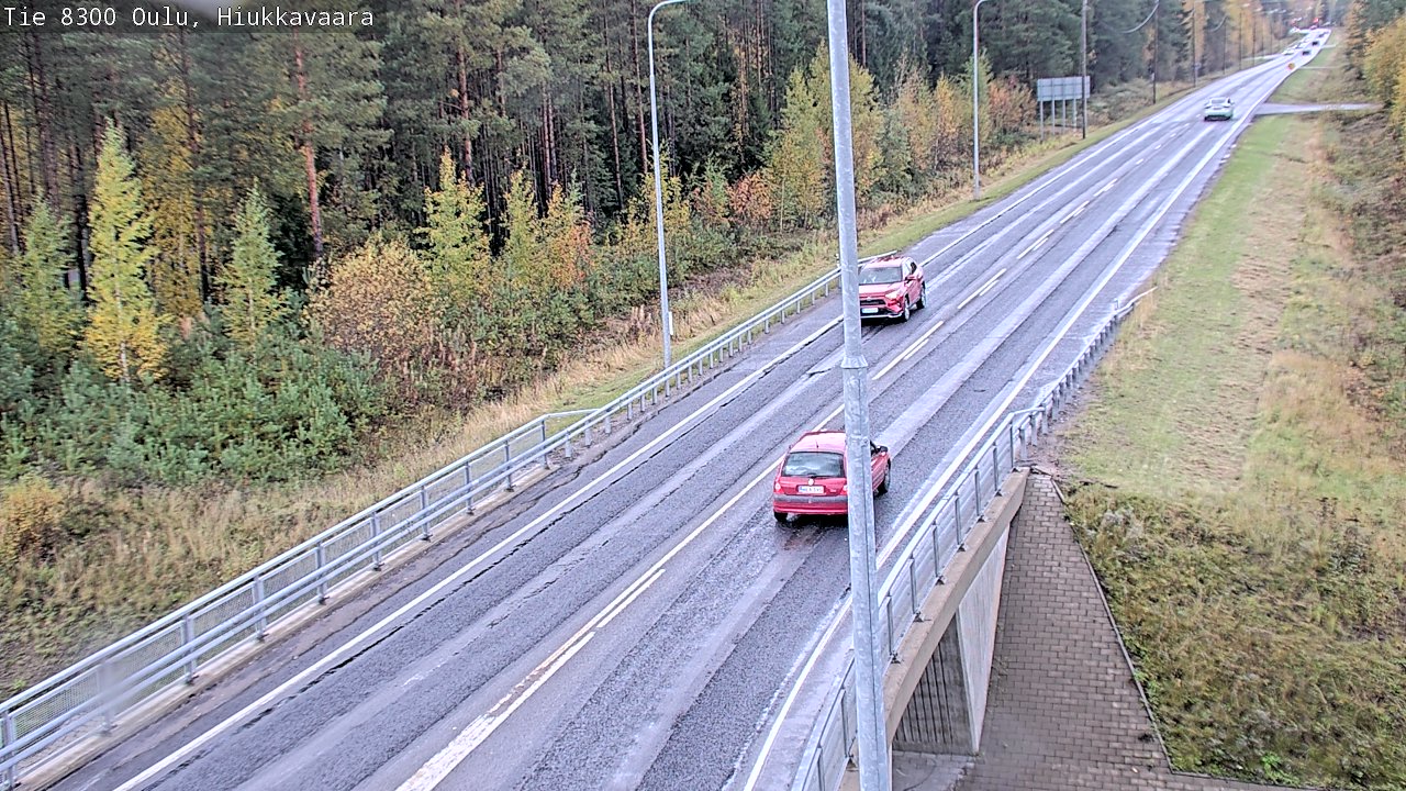 Weather Camera Image väg 8300 Oulu Hiukkavaara, Oulu, Pohjois-Pohjanmaa