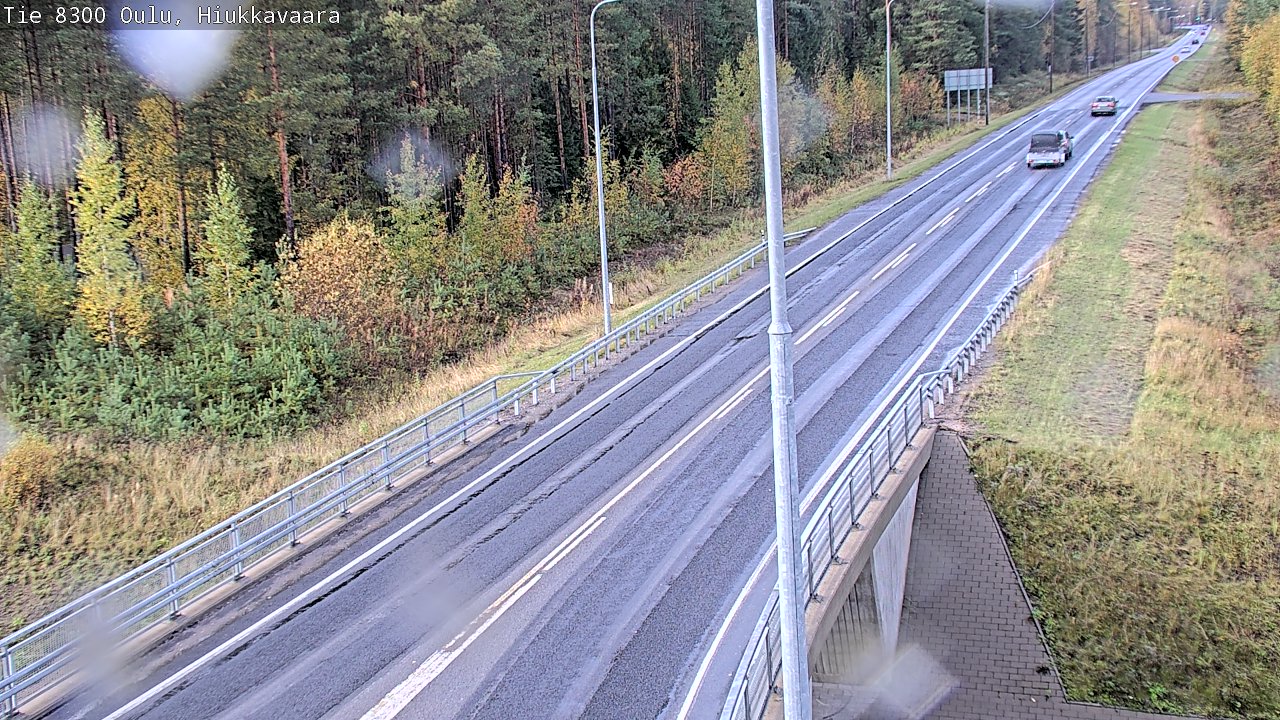 Weather Camera Image väg 8300 Oulu Hiukkavaara, Oulu, Pohjois-Pohjanmaa