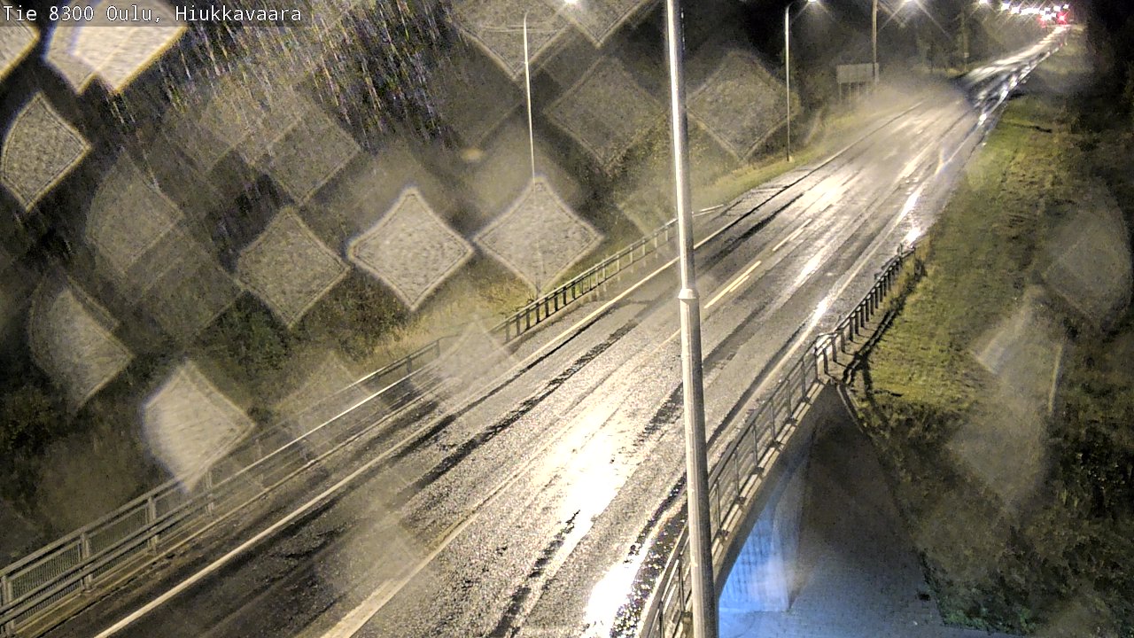 Weather Camera Image väg 8300 Oulu Hiukkavaara, Oulu, Pohjois-Pohjanmaa