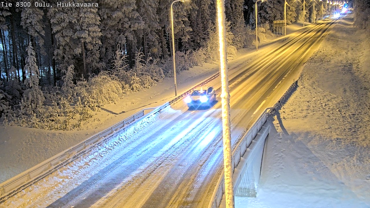 Kelikamerat Kuva tie 8300 Oulu Hiukkavaara, Oulu, Pohjois-Pohjanmaa